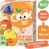 VITABIO Cool BIO Apple juice, mango and acerola 4 × 105 ml - Liquid Complementary Food