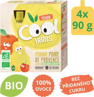 VITABIO Fruit ORGANIC Pouches Cool Fruits Apple, Pear and Acerola 4 × 90g - Baby Food