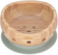 Lässig Bowl Bamboo Wood Little Chums cat - Gyerektányér