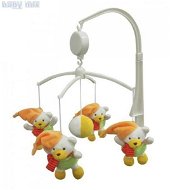 Baby Mix Plush carousel over the crib - Teddy bears with a scarf - Cot Mobile