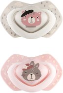 Canpol babies BONJOUR PARIS 6–18m 2 pcs pink - Dummy