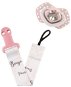 Canpol babies Ribbon with clip BONJOUR PARIS pink - Dummy Clip