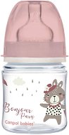 Canpol babies BONJOUR PARIS 120 ml ružová - Dojčenská fľaša