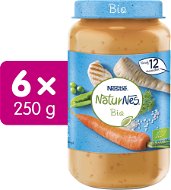 NESTLÉ NaturNes BIO Roast chicken with rice, parsnips and carrots with peas 6 × 250 g - Baby Food