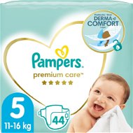 PAMPERS Premium Care 5-ös méret (44 db) - Eldobható pelenka