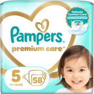 PAMPERS Premium Care veľkosť 5 (58 ks) - Jednorazové plienky