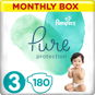 PAMPERS Pure Protection size 3 (180 pcs) - Baby Nappies