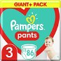 Plenkové kalhotky PAMPERS Pants vel. 3, Gaint Pack 86 ks - Plenkové kalhotky