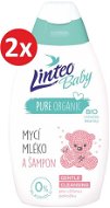 LINTEO BABY Detské umývacie mlieko a šampón 2× 425 ml - Detské mydlo