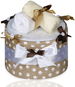 T-tomi Diaper cake large - beige paws - Nappy cake