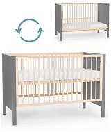 KINDERKRAFT Wooden bed with barrier Mia Gray - Cot