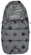 Dooky Footmuff DeLuxe Grey Stars, size 4.5mm. S - Car Seat Footmuff