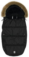 Dooky Footmuff DeLuxe Black Furry, size L - Stroller Footmuff