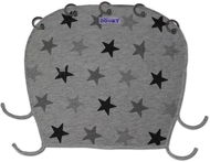 Sluneční clona na kočárek Dooky univerzální clona Design Grey Stars - Sluneční clona na kočárek