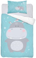 Detexpol Hippopotamus 135 × 100 cm - Children's Bedding