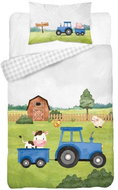 Detexpol Tractor - blue 135 × 100 cm - Children's Bedding