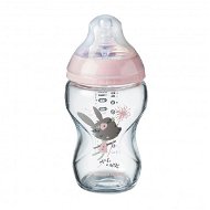 Tommee Tippee Dojčenská fľaša C2N 250 ml sklenená – Pink, 0 mes.+ - Dojčenská fľaša