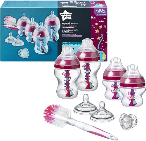 Tommee Tippee Set C2N ANTI-COLIC with Brush from 36.95 € - Baby Bottle Set