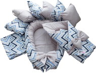 BabyTýpka Set M Zigzag blue gray - Baby Health Check Kit