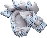 BabyTýpka Set With Zigzag blue gray - Baby Health Check Kit