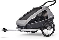 CROOZER KID FOR 2 Keeke 2v1 Stone Grey 2020 - Dětský vozík za kolo