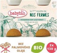 BABYBIO Green and Butter Pumpkin from our Own Organic Farm 2 × 130g - Baby Food
