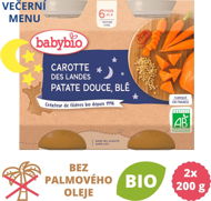 BABYBIO Carrots, sweet potatoes and wheat 2 × 200 g - Baby Food