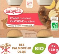 BABYBIO Apple with Chestnut Puree 2 × 130g - Baby Food