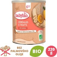 BABYBIO Fruit Porridge Banana Orange Apple 220g - Dairy-Free Porridge
