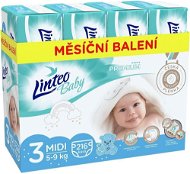 LINTEO Baby Premium MIDI (5-9 kg) 216 pcs - Disposable Nappies