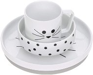 Lässig Dish Set Porcelain Little Chums cat - Detská jedálenská súprava