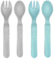 REER Cutlery Blue/Grey 4 pcs - Children's Cutlery