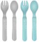 REER Cutlery Blue/Grey 4 pcs - Children's Cutlery