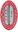 Bath Thermometer Oval Red