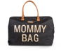 CHILDHOME Mommy Bag Black Gold - Prebaľovacia taška na kočík