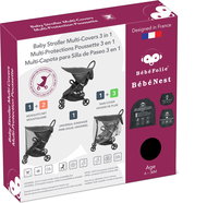 BébéFolie Mesh 3in1 Black - Pram Net