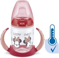 NUK Fľaša Mickey s kontrolou teploty 150 ml červená - Detská fľaša na pitie