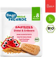 Freche Freunde ORGANIC Biscuits - Spell  and Strawberry 3 × 100g - Children's Cookies