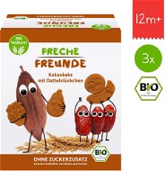 Freche Freunde ORGANIC Cocoa Biscuits with Pieces of Dates 3 × 125g - Children's Cookies