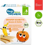 Freche Freunde BIO Chrumkavé oplátky – Banán a tekvica 3× (6× 14) g - Sušienky pre deti