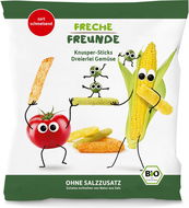 Freche Freunde ORGANIC Vegetable Sticks with Tomato, Corn and Peas 30g - Crisps for Kids