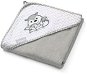 BabyOno Bamboo Towel with Hood 100 × 100cm - Grey - Children's Bath Towel