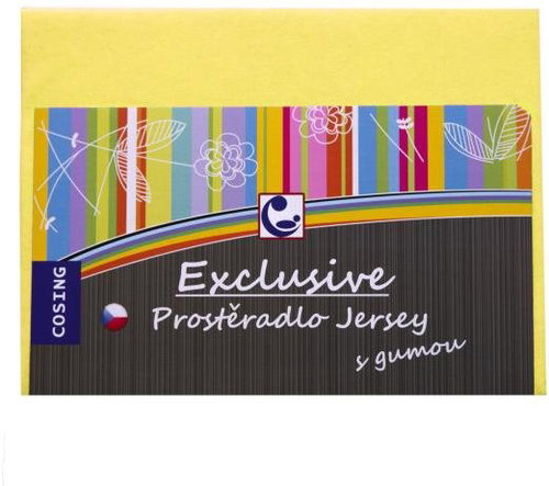 COSING Jersey Sheet 120 × 60cm - Yellow - Bedsheet - Main image