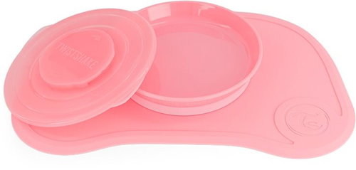 TWISTSHAKE Click-Mat Mini - pastel pink - Children's Plate - Main image