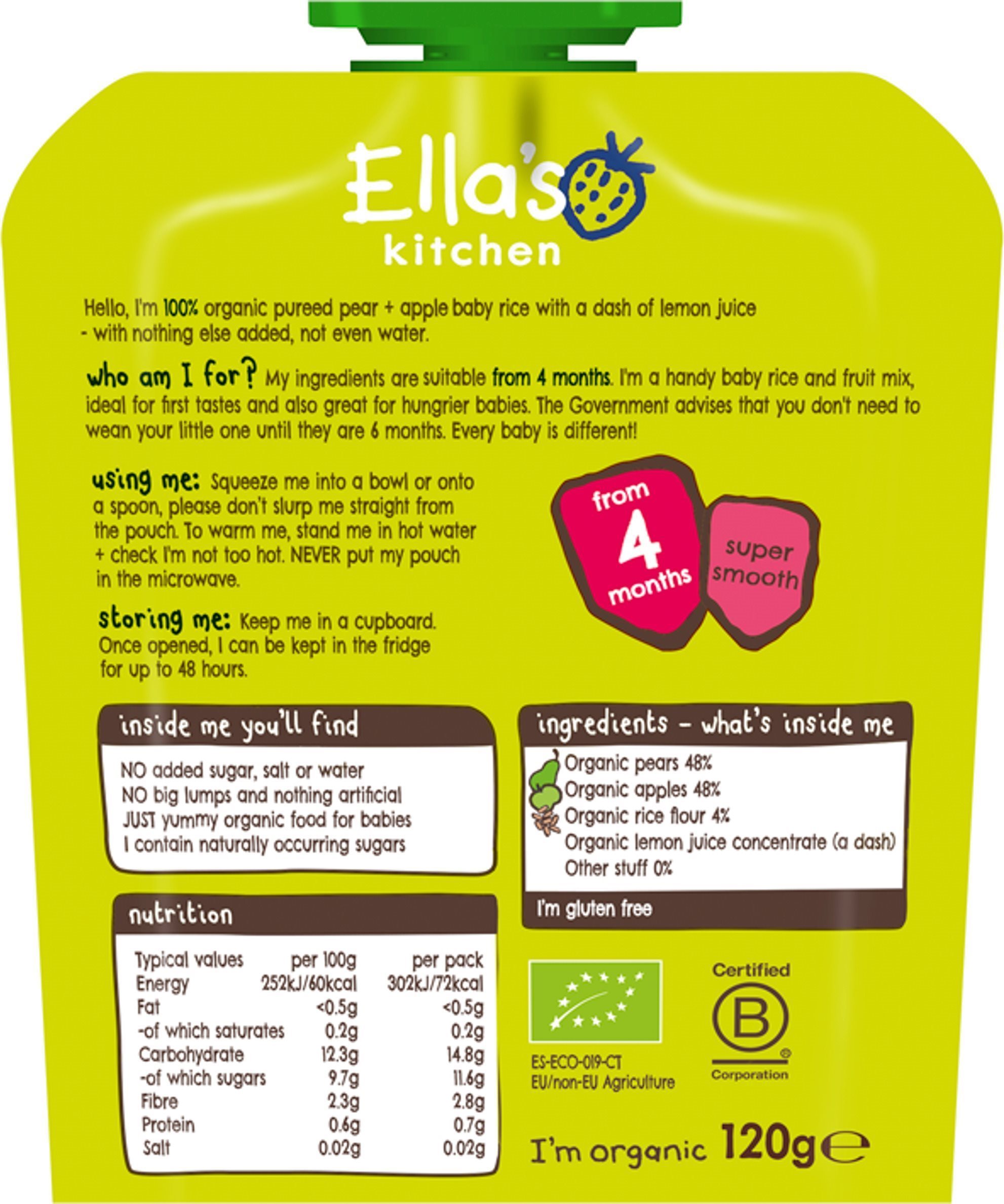 Ellas kitchen baby store rice