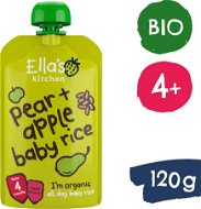 Ella's Kitchen BIO Dětská rýže, hruška a jablko (120 g)  - Kapsička pro děti