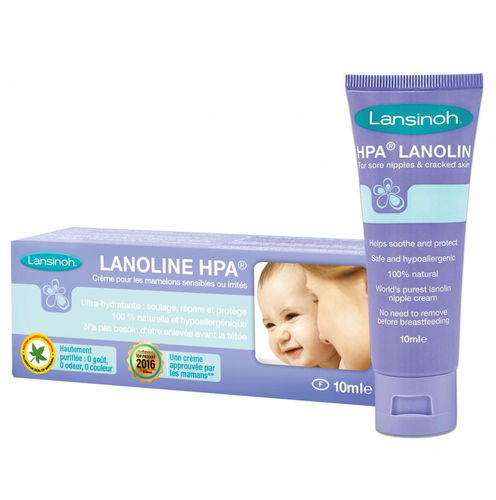 Lansinoh HPA Lanolin Nipple Cream for Sore Nipple & Cracked Skin, 100%  Natural Single Ingredient, Breastfeeding Essential, Tasteless, odourless