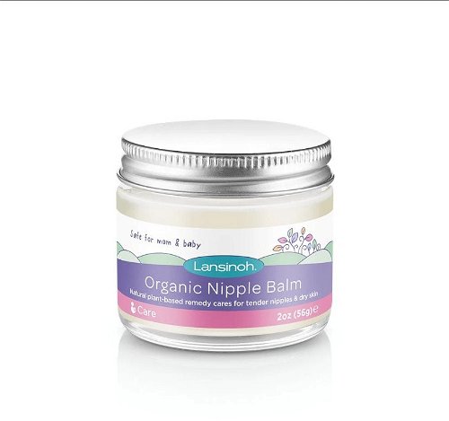 Lansinoh Organic Nipple Balm for Breastfeeding and Dry Skin, 2 oz