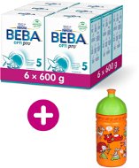 BEBA OPTIPRO 5, 6 × 600g + Healthy Bottle Rebelka - Baby Formula