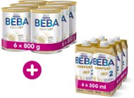 BEBA COMFORT 2 HM-O 6× 800 g + BEBA COMFORT Liquid 2 HM-O 6× 500 ml - Dojčenské mlieko